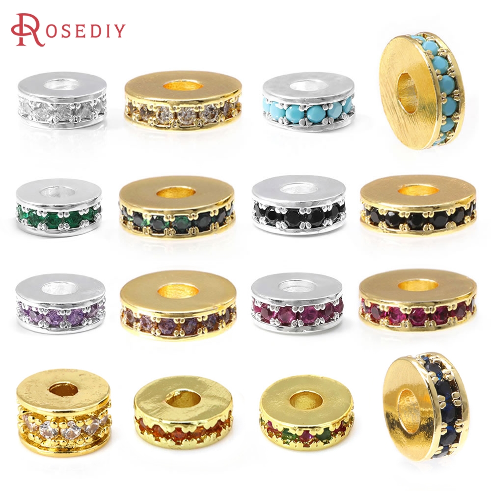 Coupling 8Mm - 6PCS 6MM 8MM 18K Gold Farbe