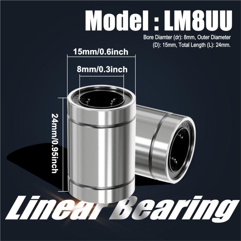 4/10 Stück LM8UU LM10UU LM16UU – Lm8Uu Bearing Bewertung und Preis