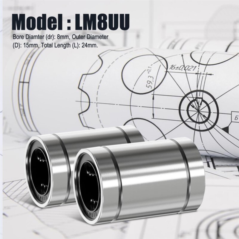 4/10 Stück LM8UU LM10UU LM16UU – Lm8Uu Bearing Bewertung und Preis