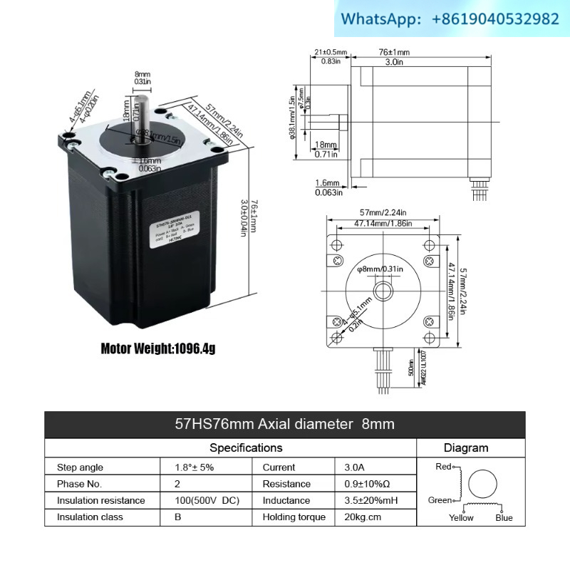 (1 Stück) HLTNC CNC-Kit 2,2 N  – Nema23 Stepper Bewertung und Preis