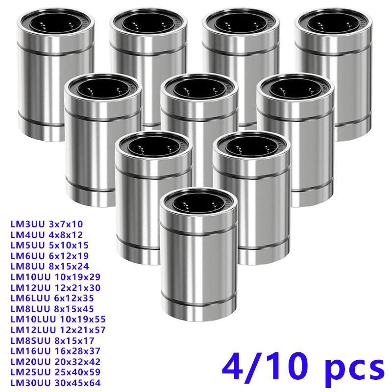 4/10PCS LM8UU LM10UU LM16UU LM – Lm8Uu Bearing Bewertung und Preis